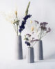 Vases en béton trio - Facette (Seconde vie)