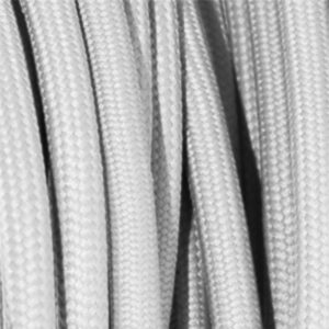 Cordon électrique textile blanc