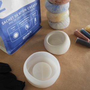 KIT béton créatif DIY fabrication décoration personnalisation moule sur mesure pigment